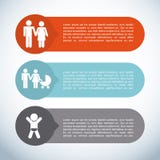 Familia infographic ilustración del vector Familia infographic ilustración del vector