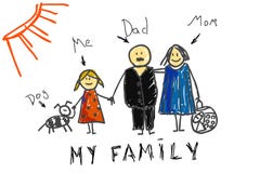 Familie royalty-vrije illustratie Familie royalty-vrije illustratie