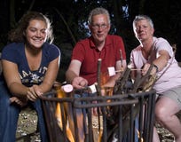Family At Campfire Royalty Free Stock Images Family At Campfire Royalty Free Stock Images