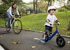 Family Bicycling Holiday Weekend Activity stock images Family Bicycling Holiday Weekend Activity stock images