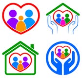 Family care logo Royalty Free Stock Photography Family care logo Royalty Free Stock Photography