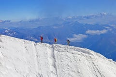 Family In Aiguille Du Midi Stock Photo Family In Aiguille Du Midi Stock Photo
