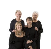 Family Portrait Compose Of 4 Women Stock Photos Family Portrait Compose Of 4 Women Stock Photos