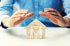 Family property, life and health insurance concept stock photos Family property, life and health insurance concept stock photos