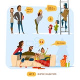 Family set vector illustration Family set vector illustration