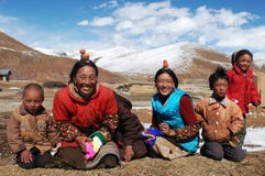 Family in Tibet