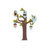 Family tree icon vector isolated on white background, Family tree sign , family symbols vector illustration Family tree icon vector isolated on white background, Family tree sign , family symbols vector illustration