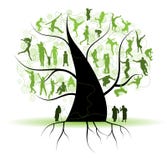 Family tree, relatives, people silhouettes royalty free illustration Family tree, relatives, people silhouettes royalty free illustration
