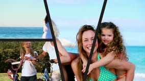 Family vacation montage stock video footage Family vacation montage stock video footage