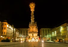 Famous Baroque Trinity Column Royalty Free Stock Photo Famous Baroque Trinity Column Royalty Free Stock Photo