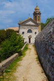 Famous Church In Montalcino (Tuscany, Italy) Stock Photo
