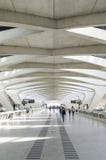 Famous lyon airport tgv railway station landmark interior in fra Stock Photography Famous lyon airport tgv railway station landmark interior in fra Stock Photography