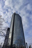 Famous office building called Cibona tower, one of the most known architectural landmarks in Zagreb city