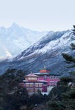 Famous Tengboche Buddhist monastery in Sagarmatha National Park stock image Famous Tengboche Buddhist monastery in Sagarmatha National Park stock image
