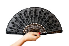 Fan In A Woman Hand Stock Photo Fan In A Woman Hand Stock Photo