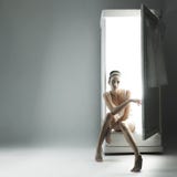 Fantastic girl and her wardrobe stock photography Fantastic girl and her wardrobe stock photography