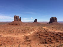 Panoramic view of Monument Valley in Utah, USA stock photography Panoramic view of Monument Valley in Utah, USA stock photography