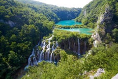 Fantastic View In The Plitvice Lakes National Park Stock Photos Fantastic View In The Plitvice Lakes National Park Stock Photos