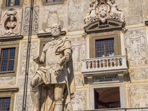 Fantastisk herrgård på den Cavalieri fyrkanten i Pisa - den Carovana slotten kallade Scuola Normale Superiore - Tuscany Italien arkivfoton Fantastisk herrgård på den Cavalieri fyrkanten i Pisa - den Carovana slotten kallade Scuola Normale Superiore - Tuscany Italien arkivfoton