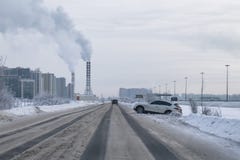 Farliga vägar i vinter, trafikolyckor i vinter royaltyfria foton Farliga vägar i vinter, trafikolyckor i vinter royaltyfria foton
