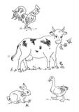 Farm animals vector illustration Farm animals vector illustration