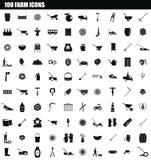 100 farm icon set, simple style. 100 farm icon set. Simple set of 100 farm icons for web design isolated on white background stock illustration 100 farm icon set, simple style. 100 farm icon set. Simple set of 100 farm icons for web design isolated on white background stock illustration