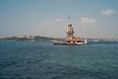 Faro nubile dell'isola del ` s a Costantinopoli fotografie stock libere da diritti Faro nubile dell'isola del ` s a Costantinopoli fotografie stock libere da diritti