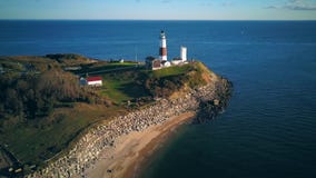Faro y playa de Montauk Faro y playa de Montauk