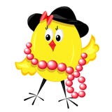 Fashion chicken. chic isolated illustration. royalty free illustration Fashion chicken. chic isolated illustration. royalty free illustration