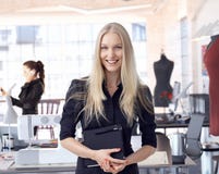 Fashion designer entrepreneur at small business