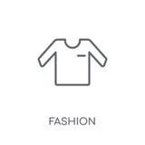 Fashion linear icon. Modern outline Fashion logo concept on whit royalty free illustration Fashion linear icon. Modern outline Fashion logo concept on whit royalty free illustration