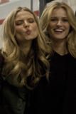 Fashion model Edita Vilkeviciute and Magdalena FrÄ…ckowiak royalty free stock photography Fashion model Edita Vilkeviciute and Magdalena FrÄ…ckowiak royalty free stock photography
