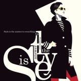 Fashion quote with woman in style pop art. vector illustration Fashion quote with woman in style pop art. vector illustration