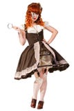 Fashion shot of woman dressed in doll style royalty free stock image Fashion shot of woman dressed in doll style royalty free stock image