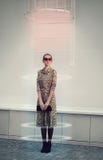 Fashion, technology, future and people concept - futuristic woman royalty free stock images Fashion, technology, future and people concept - futuristic woman royalty free stock images