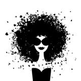 Fashion woman portrait for your design stock illustration Fashion woman portrait for your design stock illustration