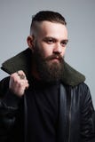Fashionable Man. Bearded Handsome Boy stock photos Fashionable Man. Bearded Handsome Boy stock photos