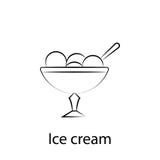 Fast food ice cream outline icon. Element of food illustration icon. Signs and symbols can be used for web, logo, mobile app, UI, royalty free illustration Fast food ice cream outline icon. Element of food illustration icon. Signs and symbols can be used for web, logo, mobile app, UI, royalty free illustration