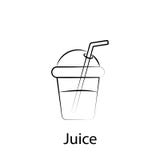 Fast food juice outline icon. Element of food illustration icon. Signs and symbols can be used for web, logo, mobile app, UI, UX vector illustration Fast food juice outline icon. Element of food illustration icon. Signs and symbols can be used for web, logo, mobile app, UI, UX vector illustration