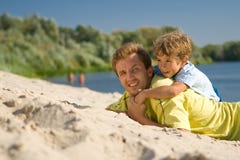 Father And Son Stock Images