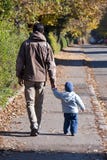 Father And Son Walking Stock Photography
