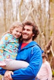 Father Carrying Daughter On Countryside Walk Stock Images Father Carrying Daughter On Countryside Walk Stock Images