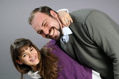 Father and daughter expressing their love Royalty Free Stock Photography Father and daughter expressing their love Royalty Free Stock Photography