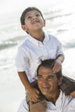Father Parent Boy Child Family Beach Fun royalty free stock photo Father Parent Boy Child Family Beach Fun royalty free stock photo