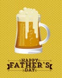 Download Happy Father's Day Message On Beer Mug Stock Vector ...