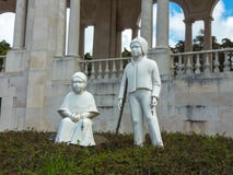 FATHIMA, PORTUGAL - APRIL 2013: White marble of Francisco and Jacinta. Important destinations for the Catholic pilgrims and touris royalty free stock images FATHIMA, PORTUGAL - APRIL 2013: White marble of Francisco and Jacinta. Important destinations for the Catholic pilgrims and touris royalty free stock images