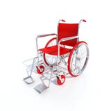 Fauteuil roulant rouge illustration libre de droits Fauteuil roulant rouge illustration libre de droits