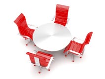 Fauteuils et table ronde illustration de vecteur Fauteuils et table ronde illustration de vecteur