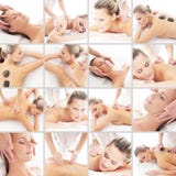 Fazendo massagens a colagem Termas, rejuvenescimento, cuidados com a pele imagem de stock Fazendo massagens a colagem Termas, rejuvenescimento, cuidados com a pele imagem de stock