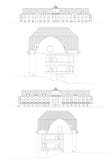 Façades d'un hôtel effectué dans le DAO illustration de vecteur Façades d'un hôtel effectué dans le DAO illustration de vecteur